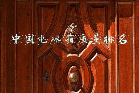 中国电冰箱质量排名