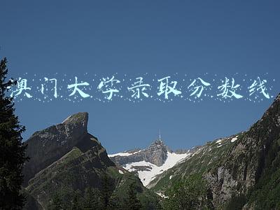 澳门大学录取分数线