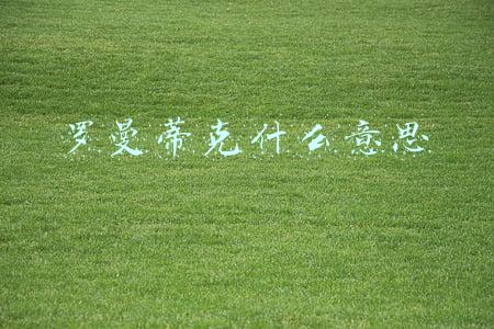 罗曼蒂克什么意思啊你很罗曼蒂克啊(什么是罗曼蒂克？旧上海有一百种不同的解释)