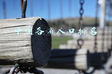 中国各省人口排名