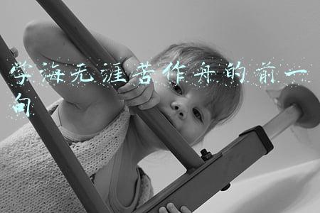 学海无涯苦作舟的前一句 学海无涯苦作舟的前一句
