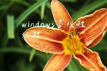 windows多线程编程