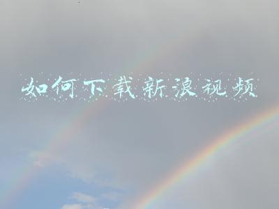 如何下载新浪视频