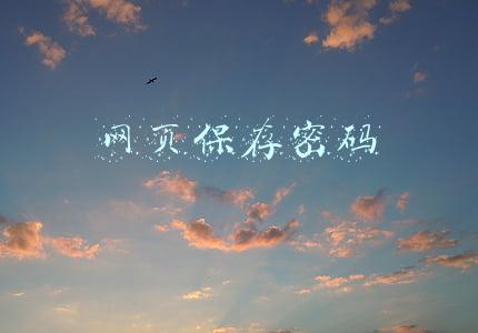 网页保存密码