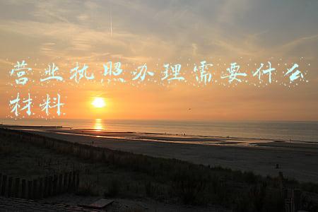 营业执照办理需要什么材料