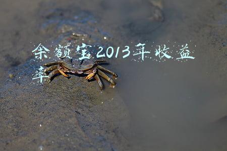 余额宝2013年收益率