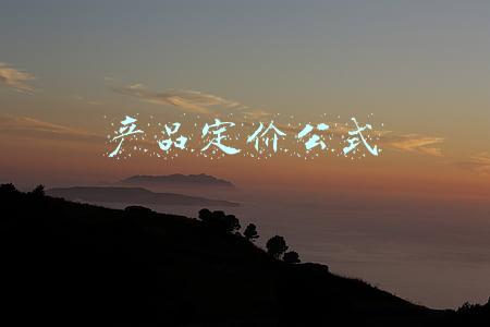 产品定价公式