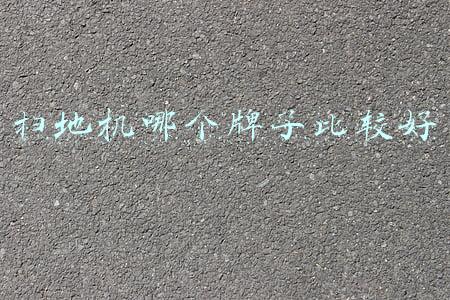 扫地机哪个牌子比较好