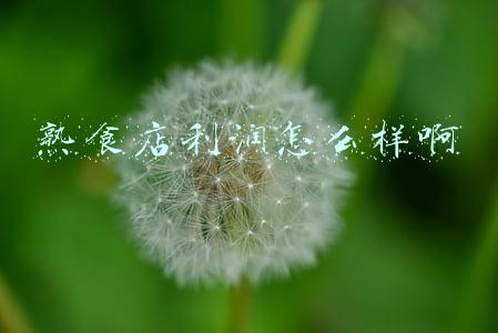 熟食店利润怎么样啊