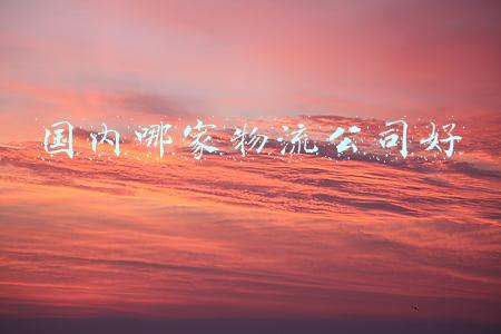 国内哪家物流公司好