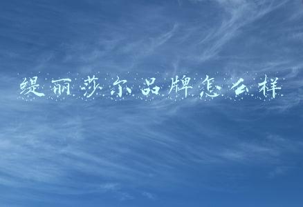 缇丽莎尔品牌怎么样