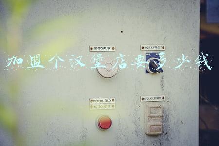 开一家汉堡加盟店有哪些流程：开一个汉堡店加盟费的多少