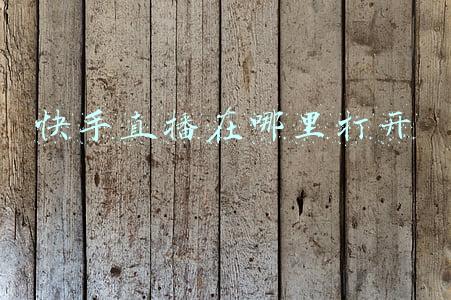 快手直播在哪里打开