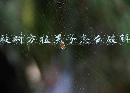 被对方拉黑了怎么破解