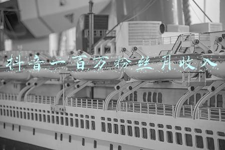 抖音一百万粉丝月收入