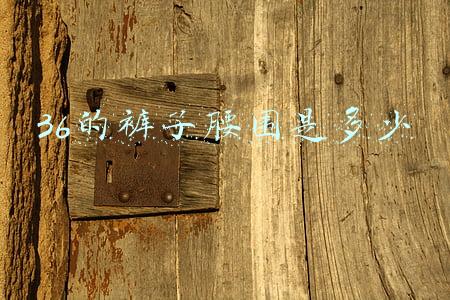 36的裤子腰围是多少