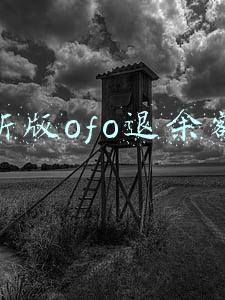新版ofo退余额