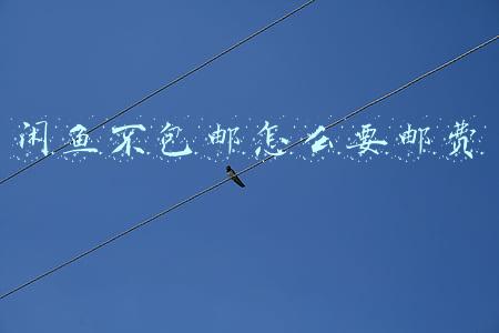 闲鱼不包邮怎么要邮费