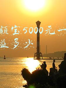 余额宝5000元一天收益多少