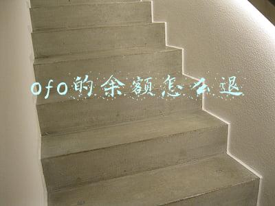 ofo的余额怎么退