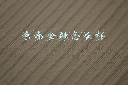京东金融怎么样
