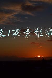 每天走1万步能减肥吗