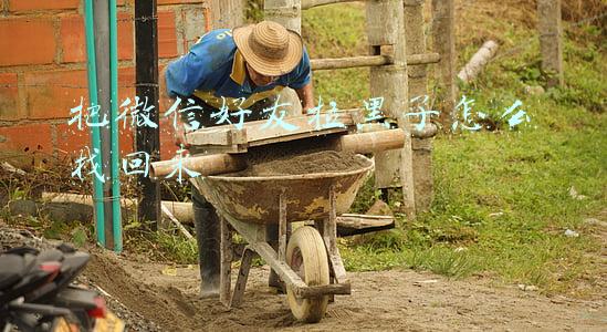 把微信好友拉黑了怎么找回来