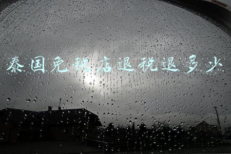 泰国5000退税能退多少 泰国退税能退多少
