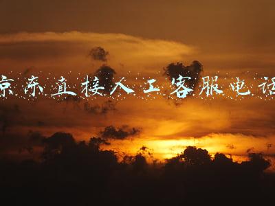 京东直接人工客服电话