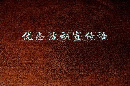 优惠活动宣传语
