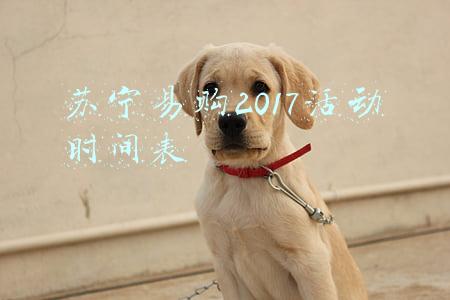 苏宁易购2017活动时间表