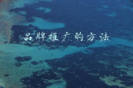 品牌推广的方法