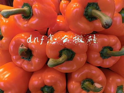 dnf怎么搬砖
