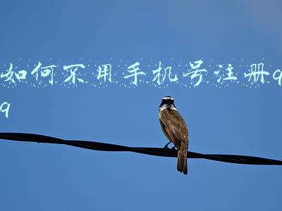 如何不用手机号注册qq