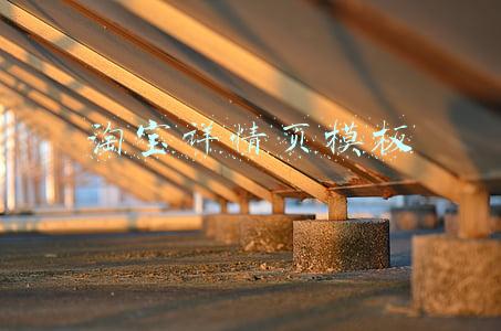 淘宝详情页模板