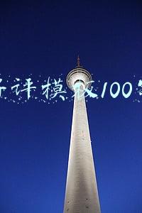 好评模板100字