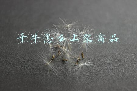 千牛怎么上架商品
