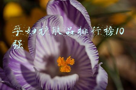 孕妇护肤品排行榜10强