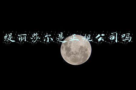缇丽莎尔是正规公司吗