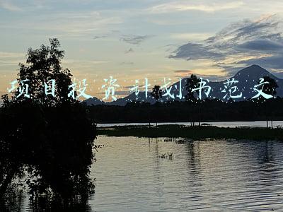 项目投资计划书范文