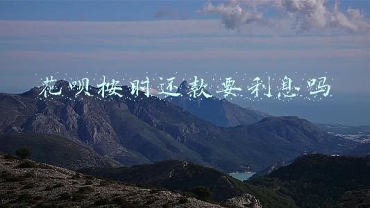花呗按时还款要利息吗