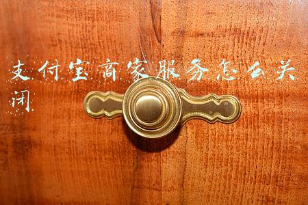 支付宝商家服务怎么关闭