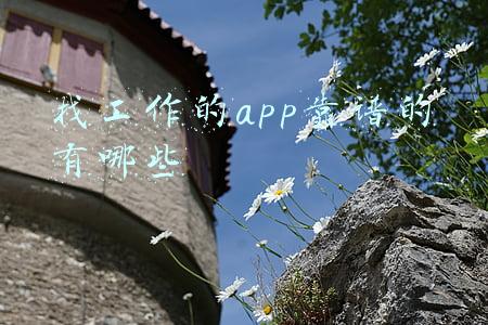 找工作的app靠谱的有哪些