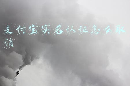 支付宝实名认证怎么取消