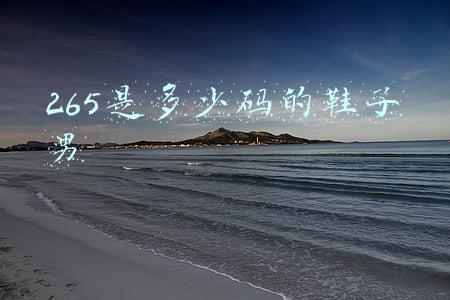 265是多少码的鞋子男 265是多少码的鞋子男