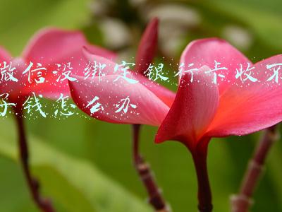 微信没绑定银行卡收不了钱怎么办