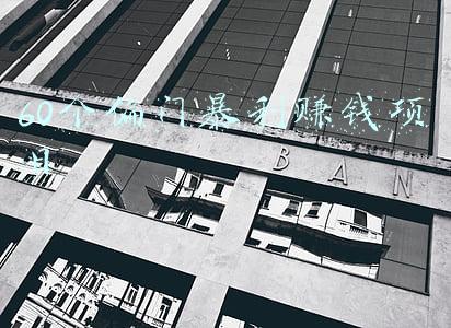 60个偏门暴利赚钱项目