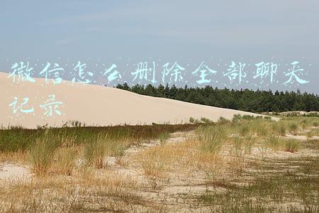 微信怎么删除全部聊天记录