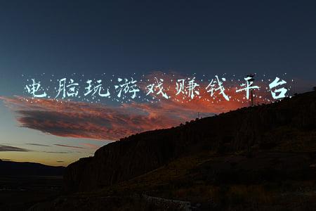 电脑玩游戏赚钱平台