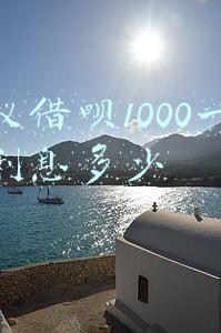 蚂蚁借呗1000一个月利息多少